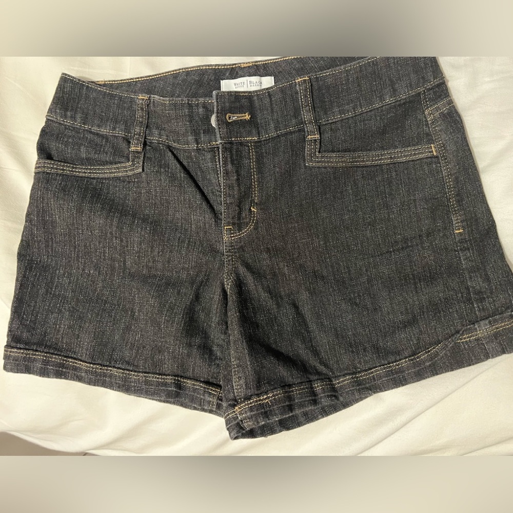 Dark wash comfy denim shorts